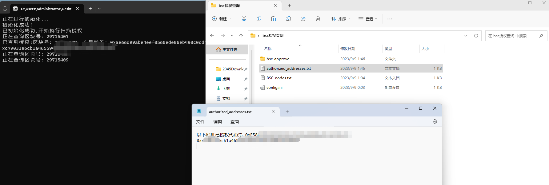 BSC-ETH链历史授权记录查询